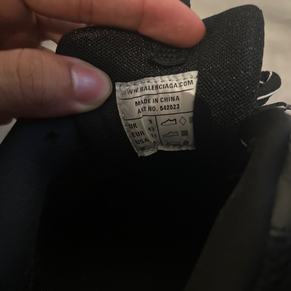 Balenciaga Track Sneakers Black/Black (43)(9) - Picture 8 of 9